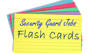 Security Guard Job Training Preparation Flashcards